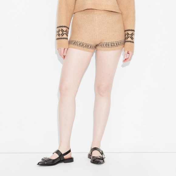 Wild Fable Tan Sweater Shorts Women's XS - Picture 6 of 7